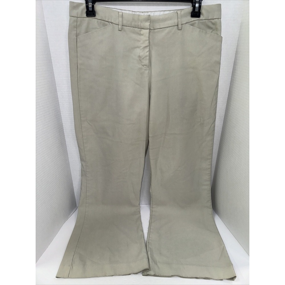 Steve & Barry's Pants Women's Size 14 Khaki Flare Dress Pants